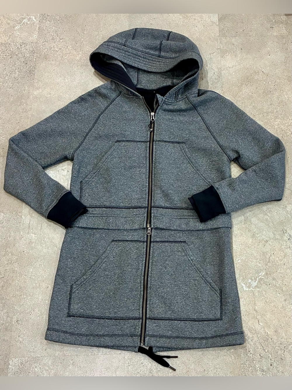 Womens LULULEMON Long & Short Convertible Jacket Coat, sz 8